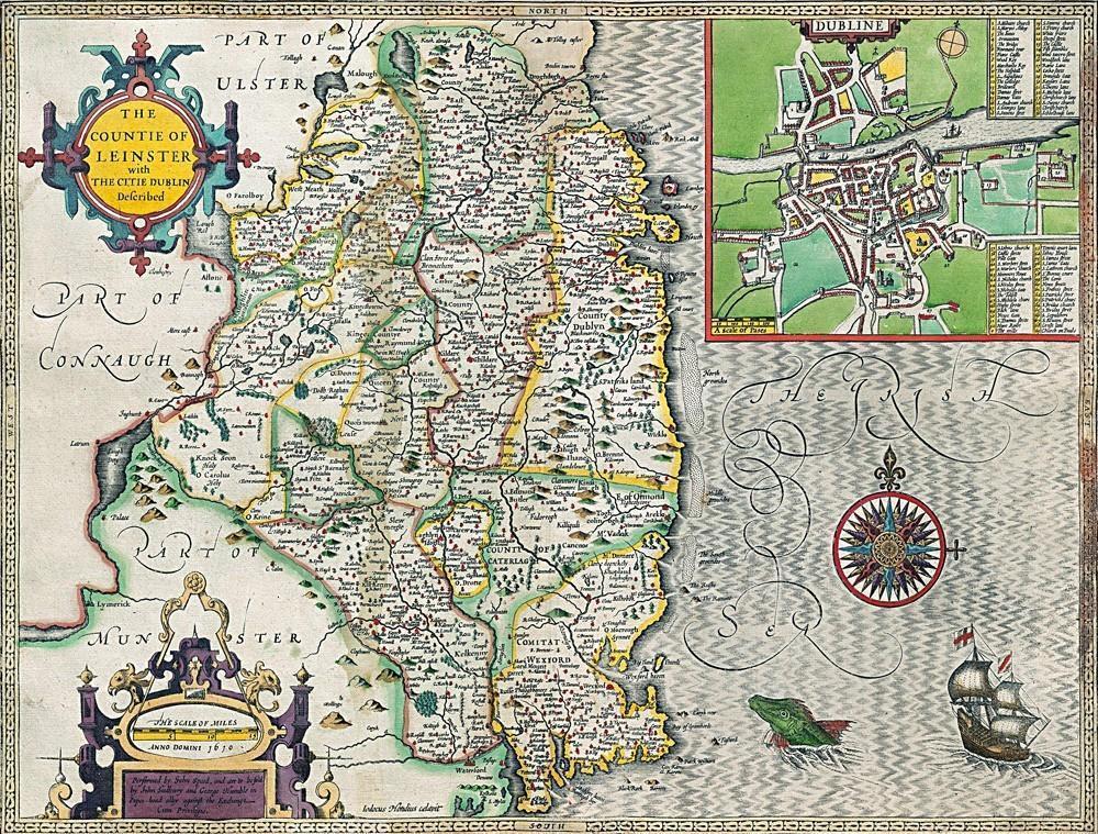Leinster Historical Map 1000 Piece Jigsaw Puzzle (1610) - All Jigsaw Puzzles UK
- 1