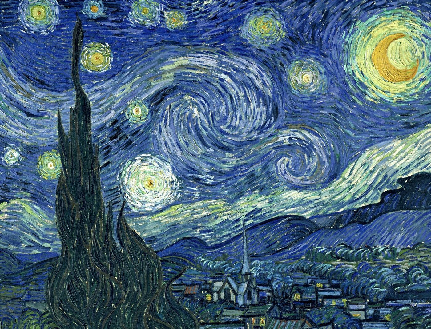 Jigsaw Puzzle - Starry Night By Vincent Van Gogh Jigsaw Puzzle ‡Ãâì 500 Or 1000 Pieces