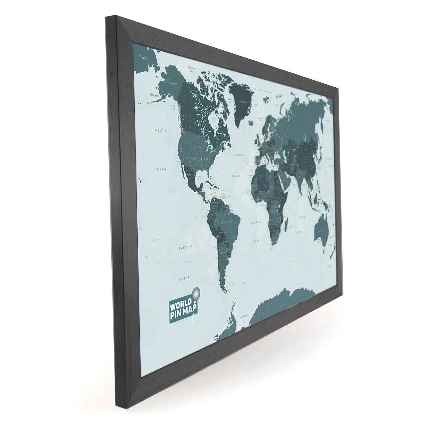 Map Gift - Framed World Map Pinboard