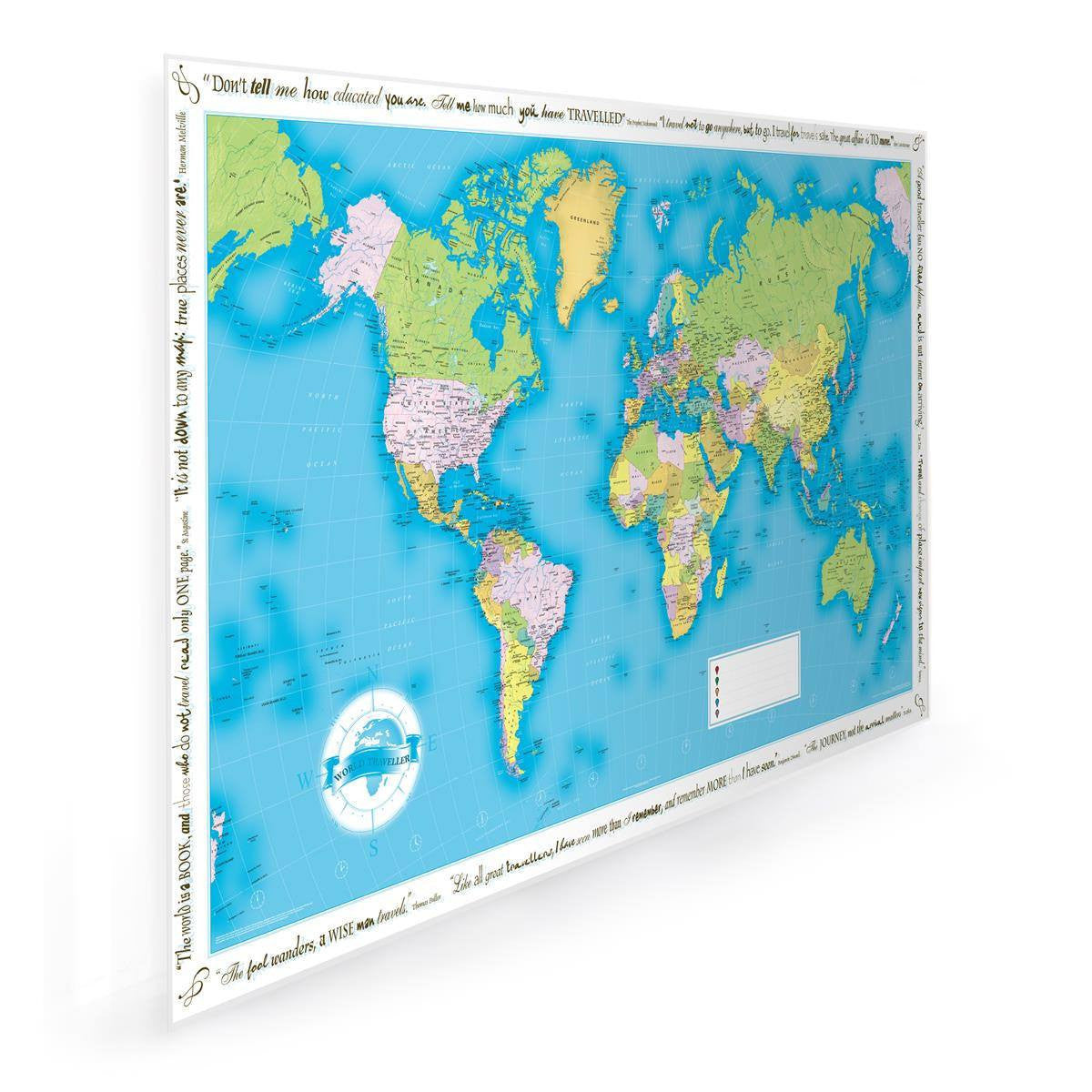 Wall Map - World Traveller Wall Map