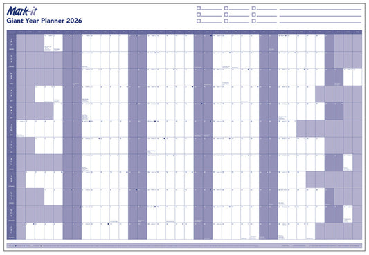 PRE-ORDER GIANT 2026 YEARLY WALL PLANNER - MARK IT