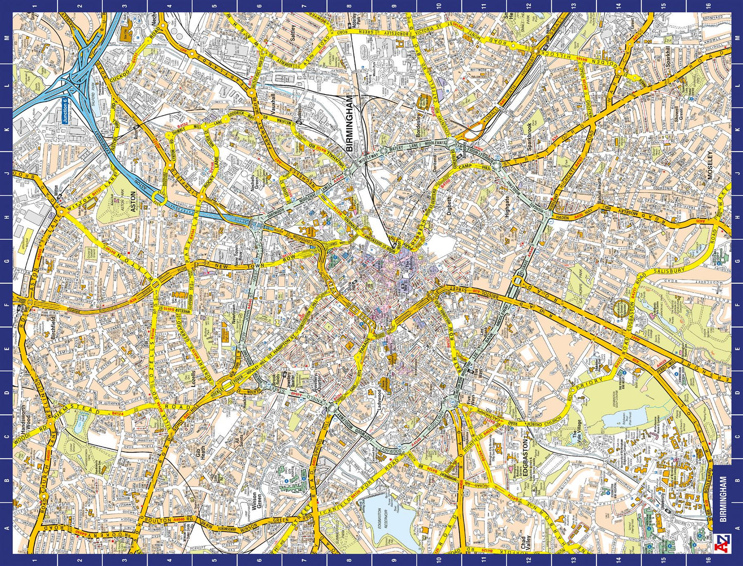 A to Z Map of  Birmingham 1000 Piece Jigsaw