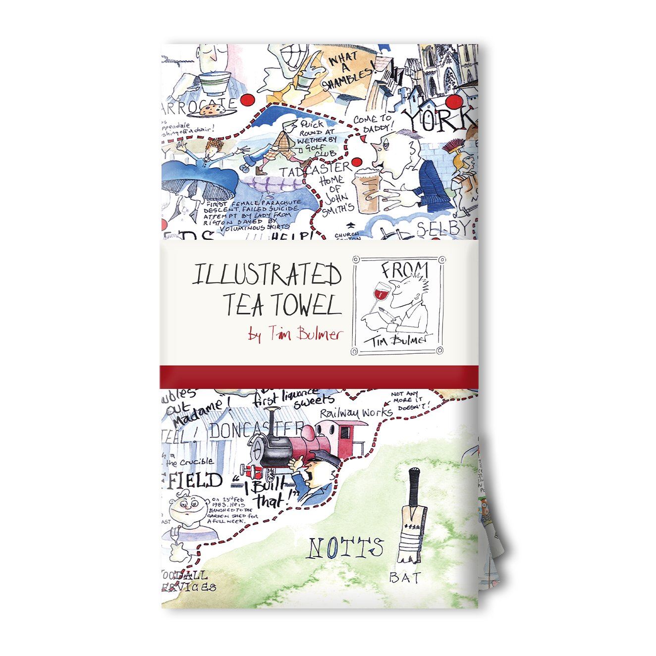 Tim Bulmer Illustrated Tea Towels Yorkshire
