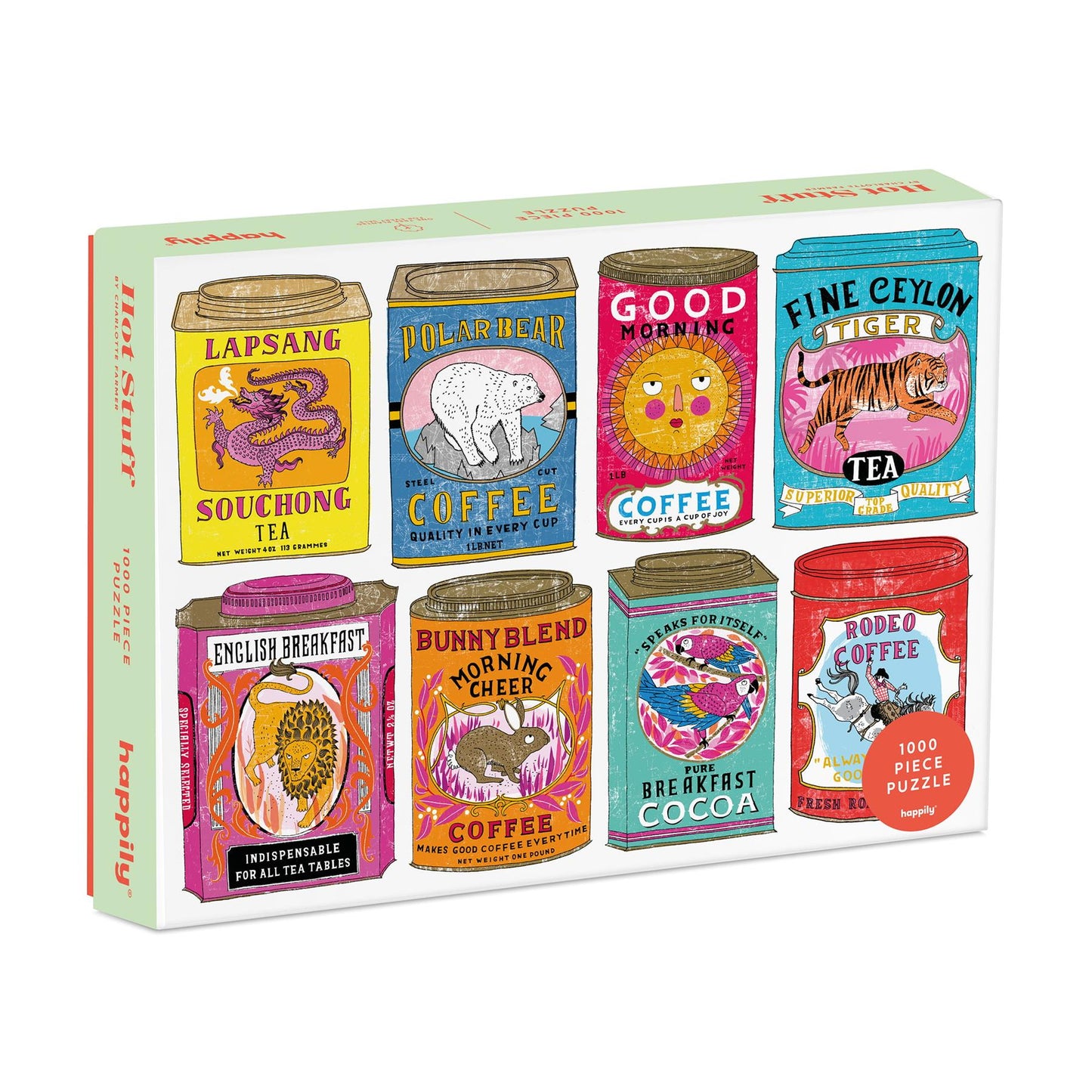 Vintage Tea and Coffee Tins 1000 Piece Jigsaw Puzzle