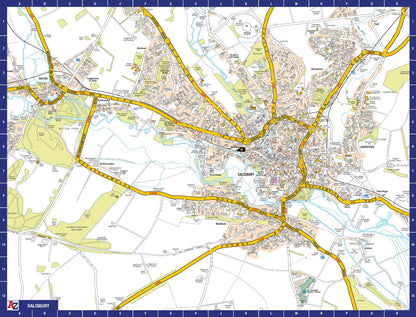 A to Z Map of  Salisbury 1000 Piece Jigsaw