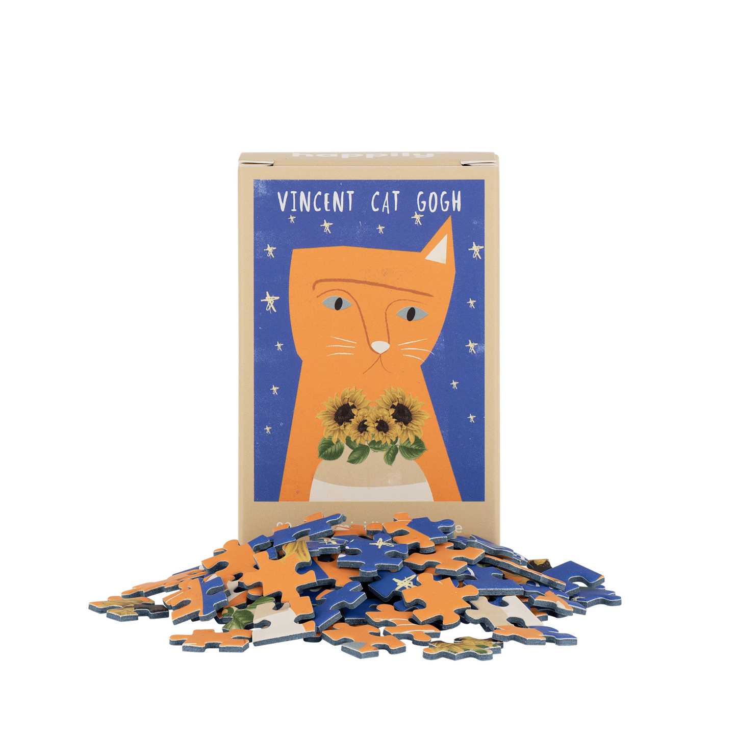 Vincent Cat Gogh 99 Piece Mini Jigsaw Puzzle