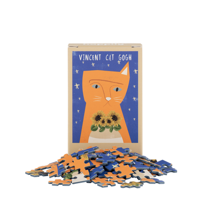 Vincent Cat Gogh 99 Piece Mini Jigsaw Puzzle
