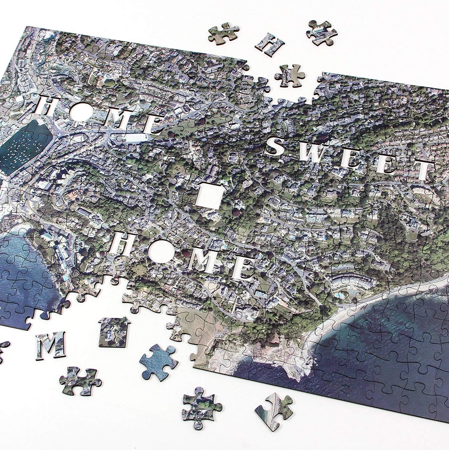 Home Sweet Home Personalized USA Wooden Map Puzzle