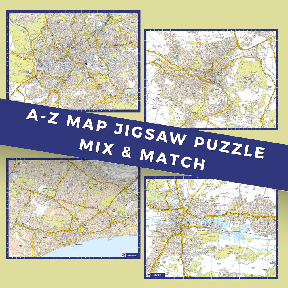 A-Z Map Jigsaw Puzzle Bundle - Mix & Match