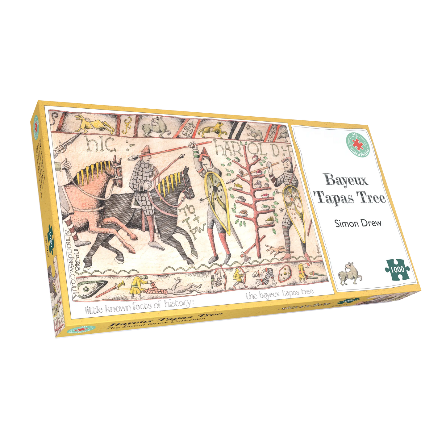 Bayeux Tapas Tree - Simon Drew - 1000 or 500 piece jigsaw puzzle