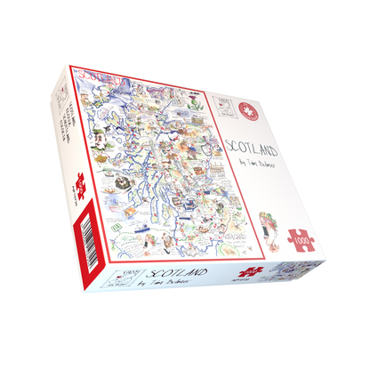 Map of Scotland - Tim Bulmer 1000 Piece Jigsaw Puzzle