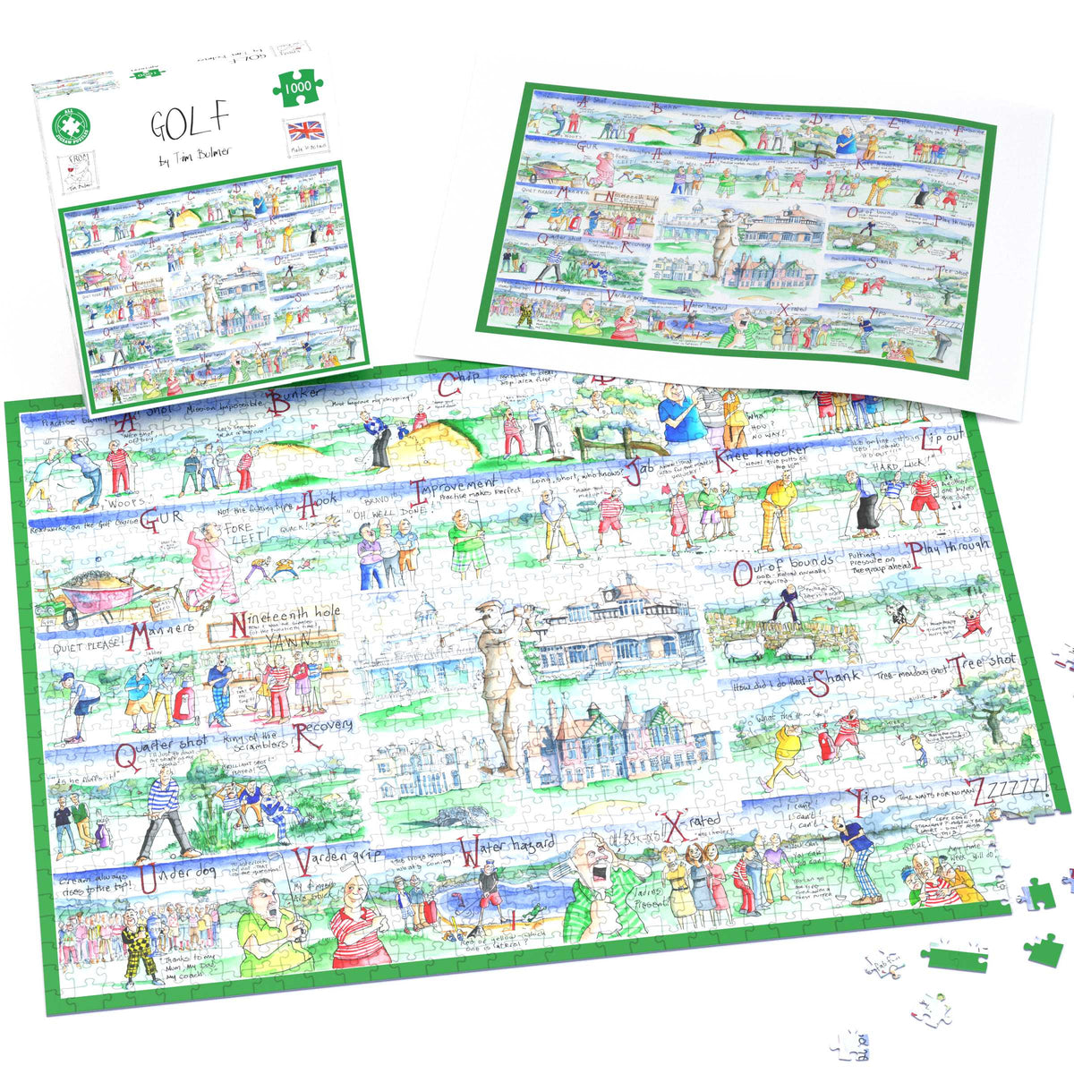 Golf - Tim Bulmer 1000 Piece Jigsaw Puzzle