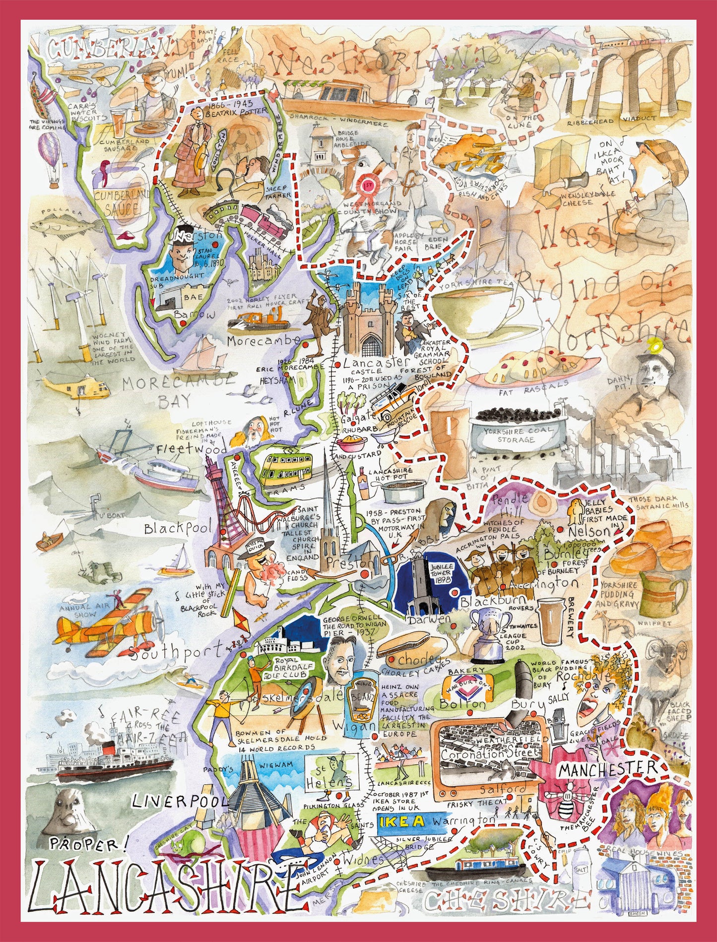 Proper Lancashire - Tim Bulmer 1000-Piece Jigsaw