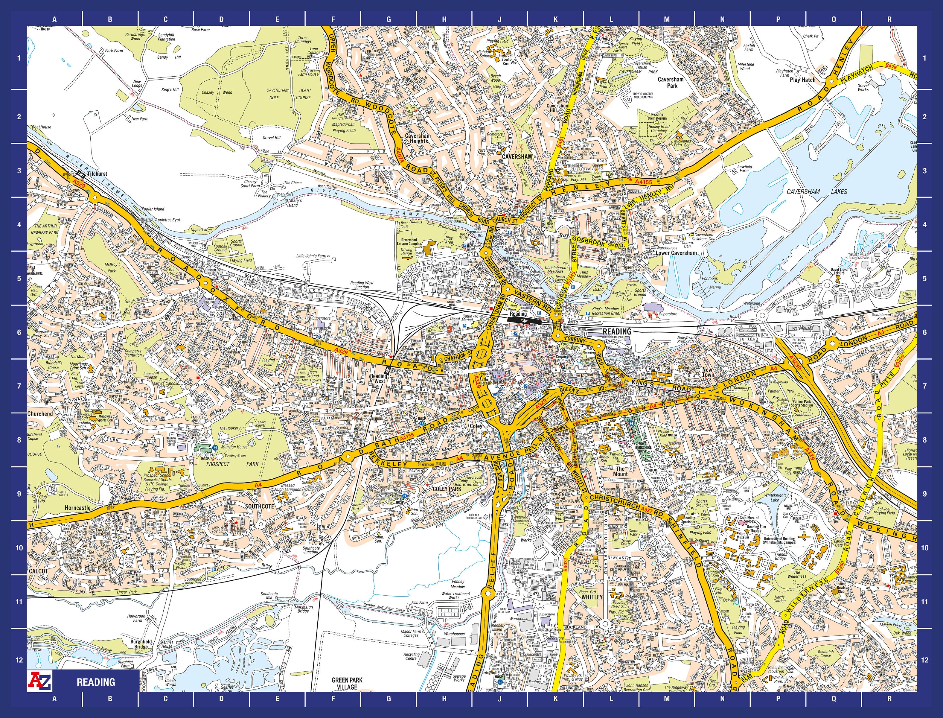 A-Z Map of Reading 1000 Piece Jigsaw – Butler and Hill UK