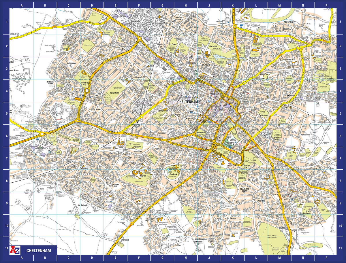 A-Z Map of  Cheltenham 1000 Piece Jigsaw