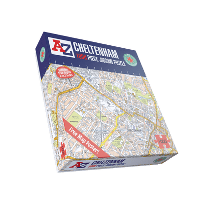 A-Z Map of  Cheltenham 1000 Piece Jigsaw