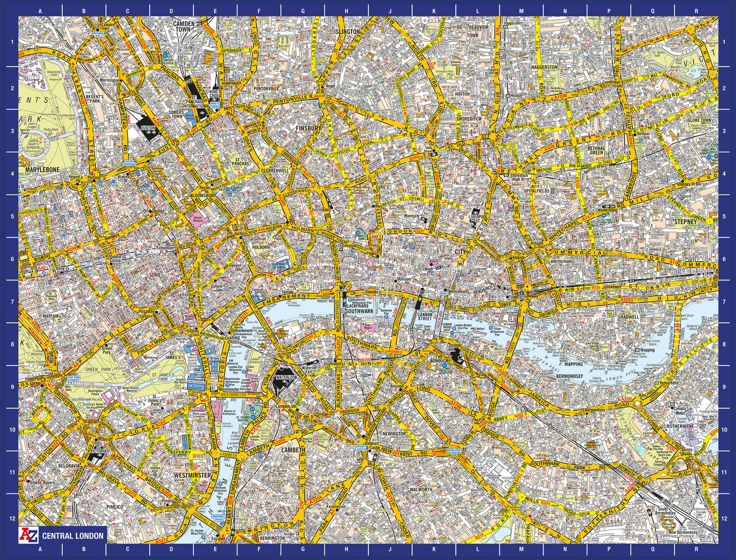 A-Z Map of  London 1000 or 300 Piece Jigsaw