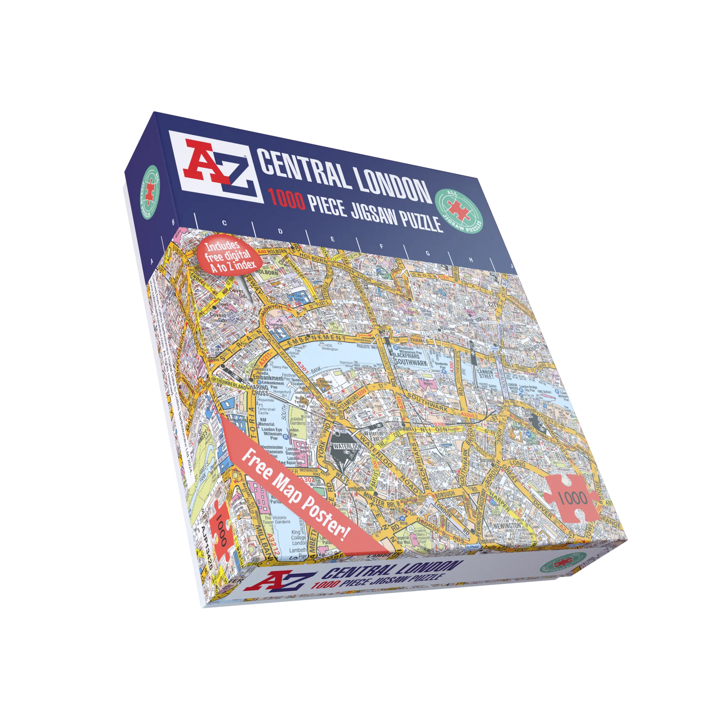 A-Z Map of  London 1000 or 300 Piece Jigsaw