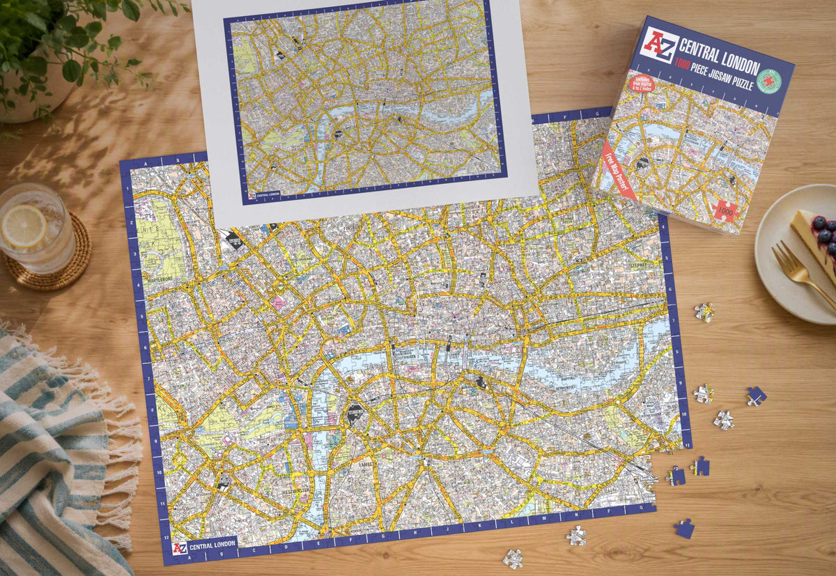 A-Z Map of  London 1000 or 300 Piece Jigsaw