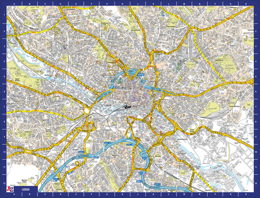 A-Z Map of  Leeds 1000 Piece Jigsaw
