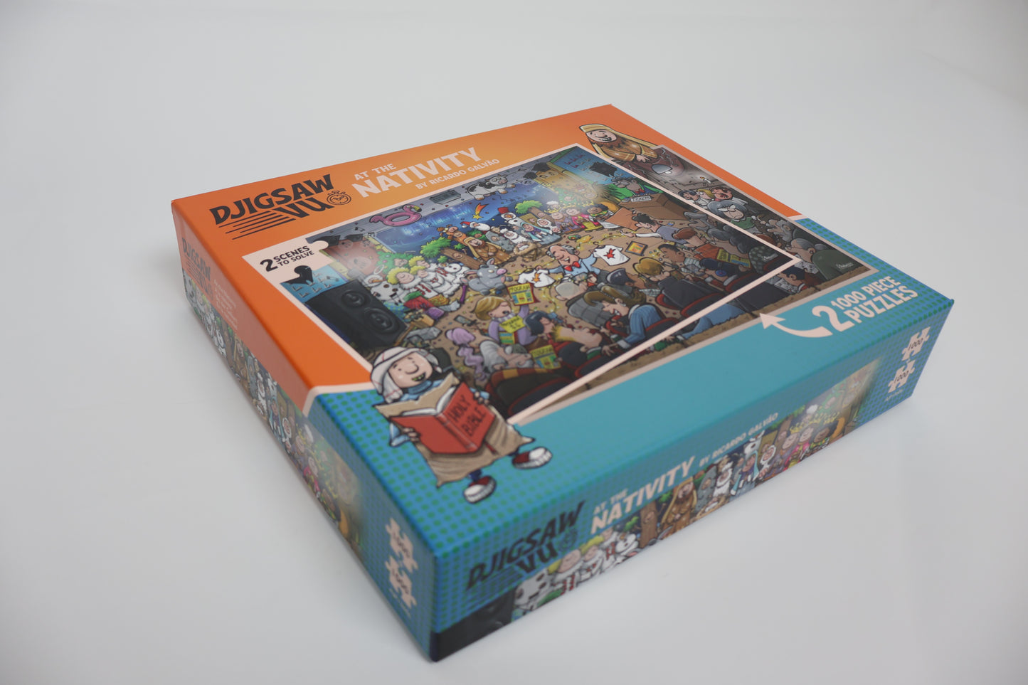 Djigsaw Vu  at the Nativity 2 x 1000 Piece Jigsaw Puzzle Set