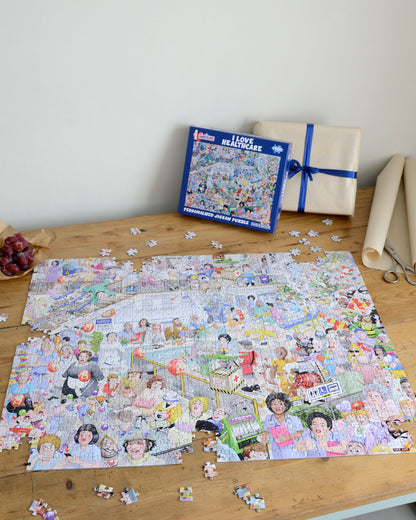 Mike Jupp's I Love Healthcare Personalised Message Jigsaw Puzzle