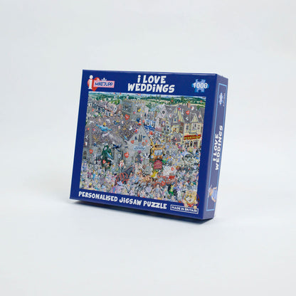 Mike Jupp's I Love Weddings' Personalised Message Jigsaw Puzzle