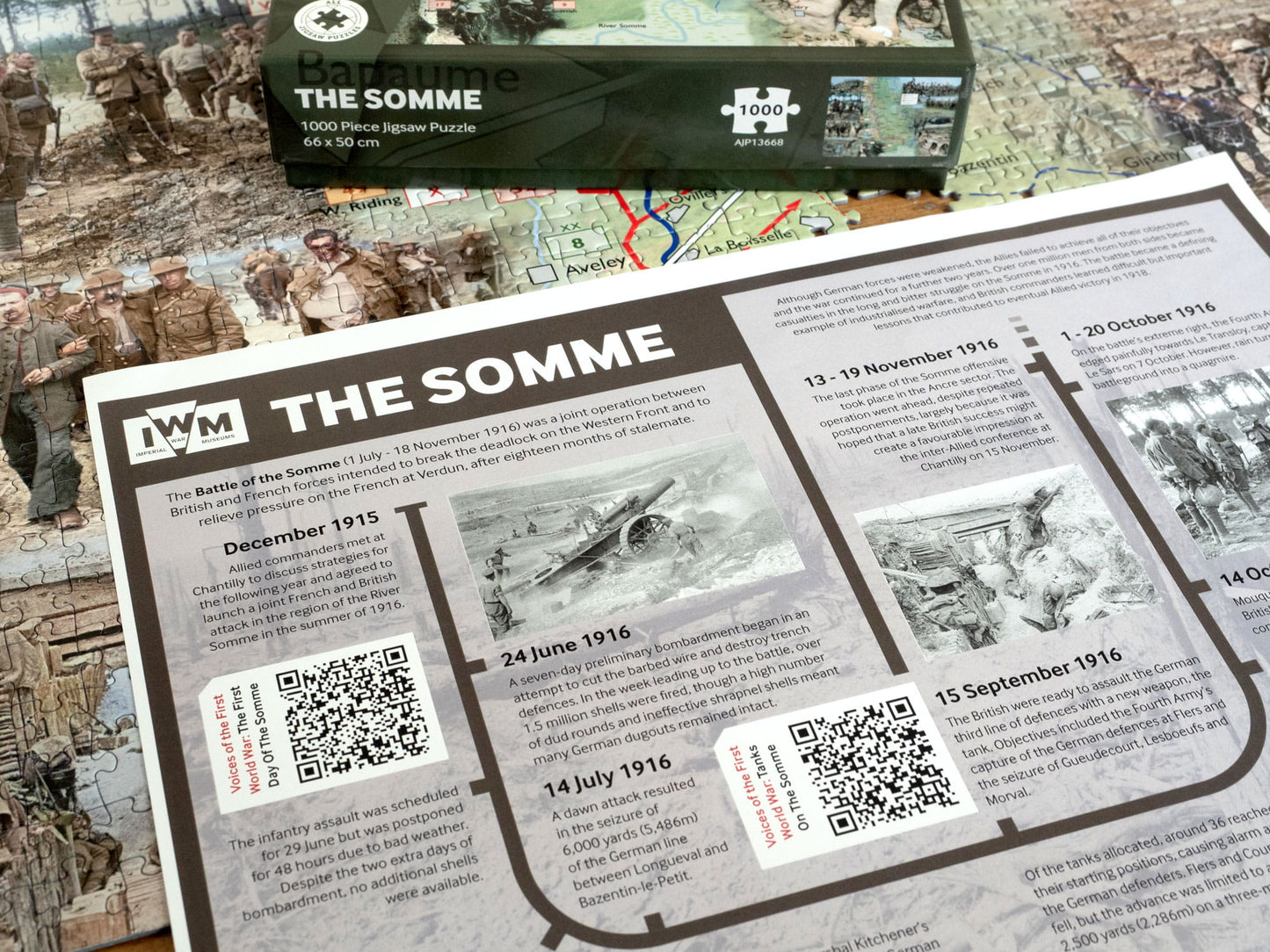 PRE-ORDER Imperial War Museums 110th Anniversary of the Battle of the Somme 1000 Piece Jigsaw Puzzle