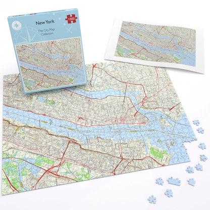 New York City Map 1000 Piece Jigsaw Puzzle