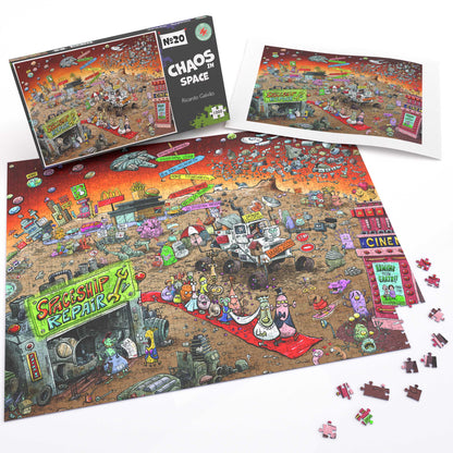 Chaos in Space 1000  Piece Jigsaw Puzzle - Chaos no. 20