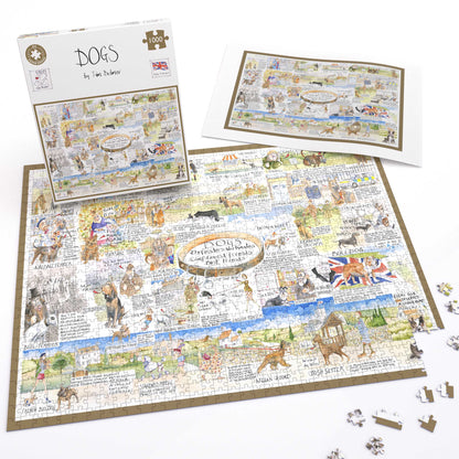 Dogs - Tim Bulmer 1000 piece jigsaw puzzle