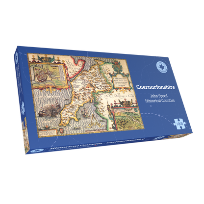 Caernarfonshire Historical Map 1000 Piece Jigsaw Puzzle (1610)