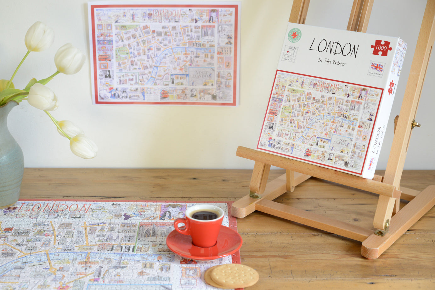 Map of London - Tim Bulmer 1000 Piece Jigsaw Puzzle