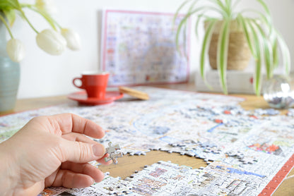 Map of London - Tim Bulmer 1000 Piece Jigsaw Puzzle