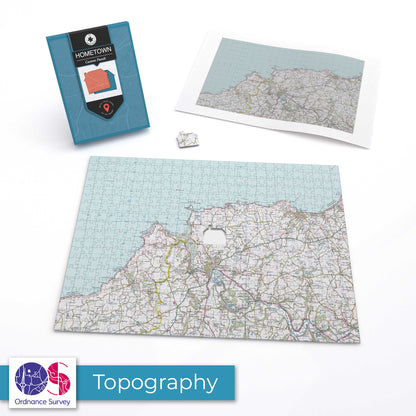 Hometown UK Personalised Map Jigsaw Puzzle