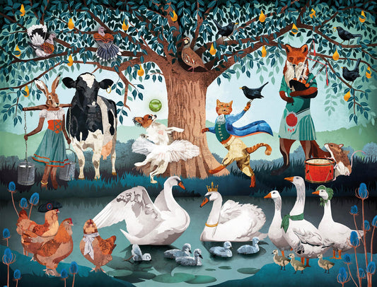 The 12 Days of Christmas 1000 & 500 Piece Jigsaw Puzzle