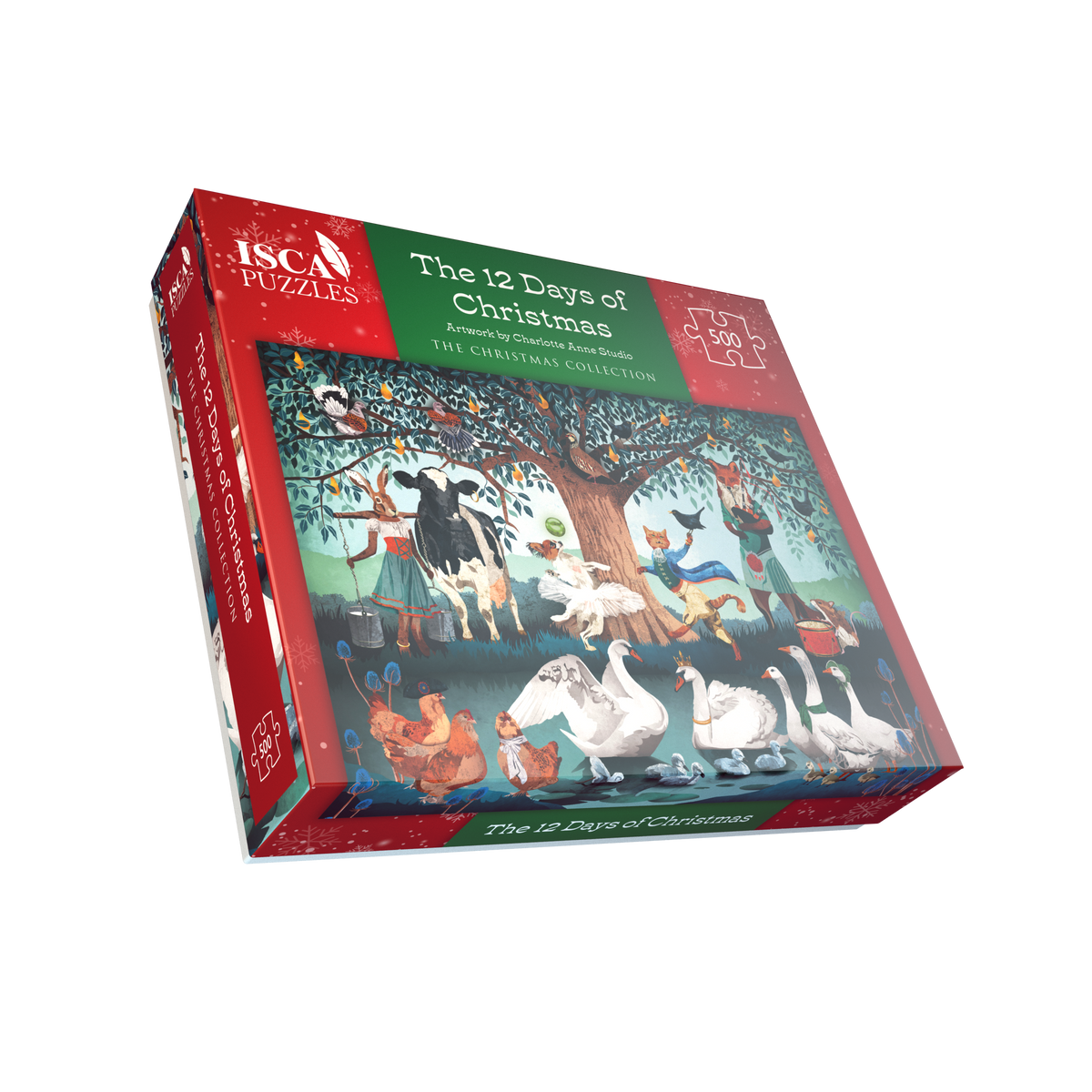 The 12 Days of Christmas 1000 & 500 Piece Jigsaw Puzzle