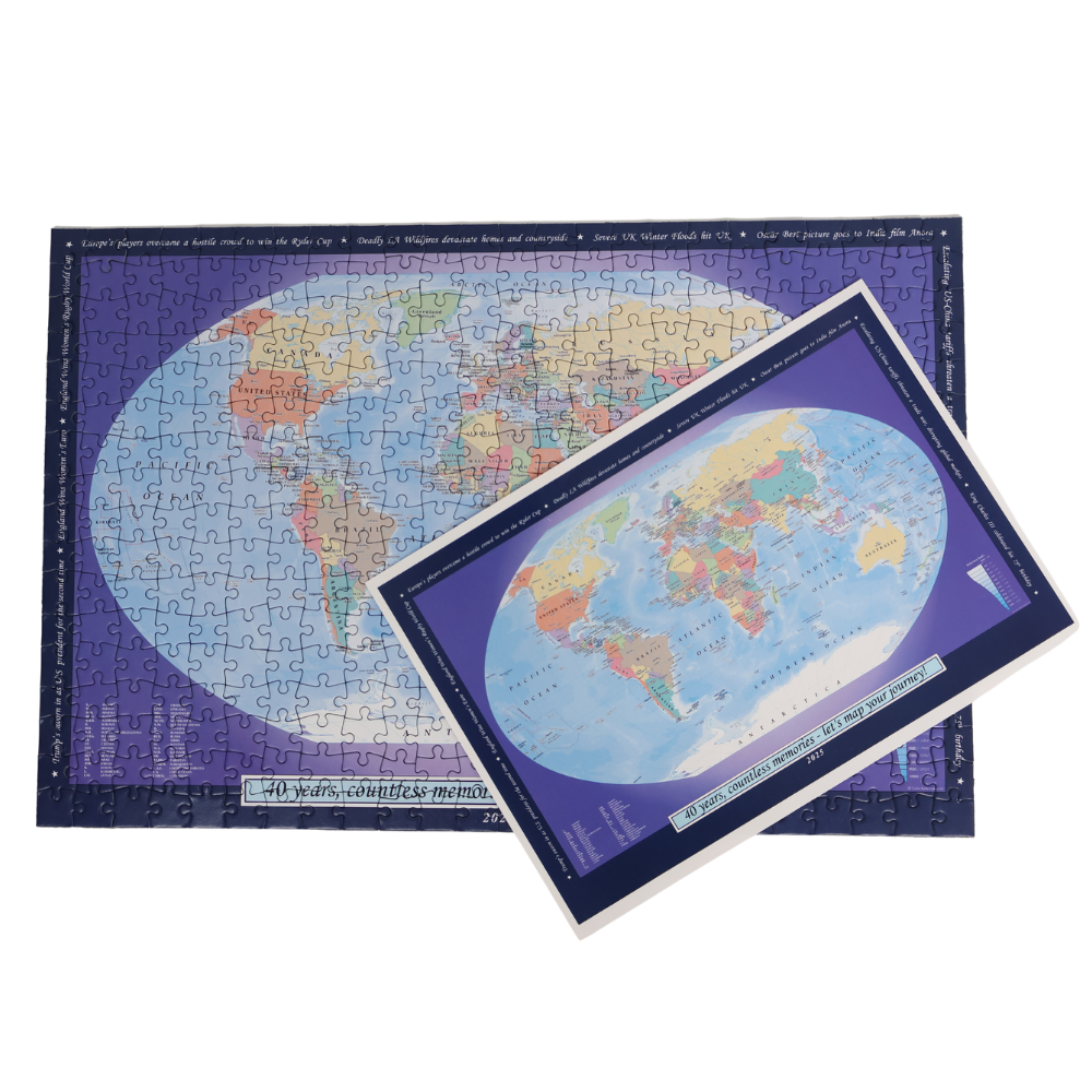 Personalised World Map Jigsaw Puzzle