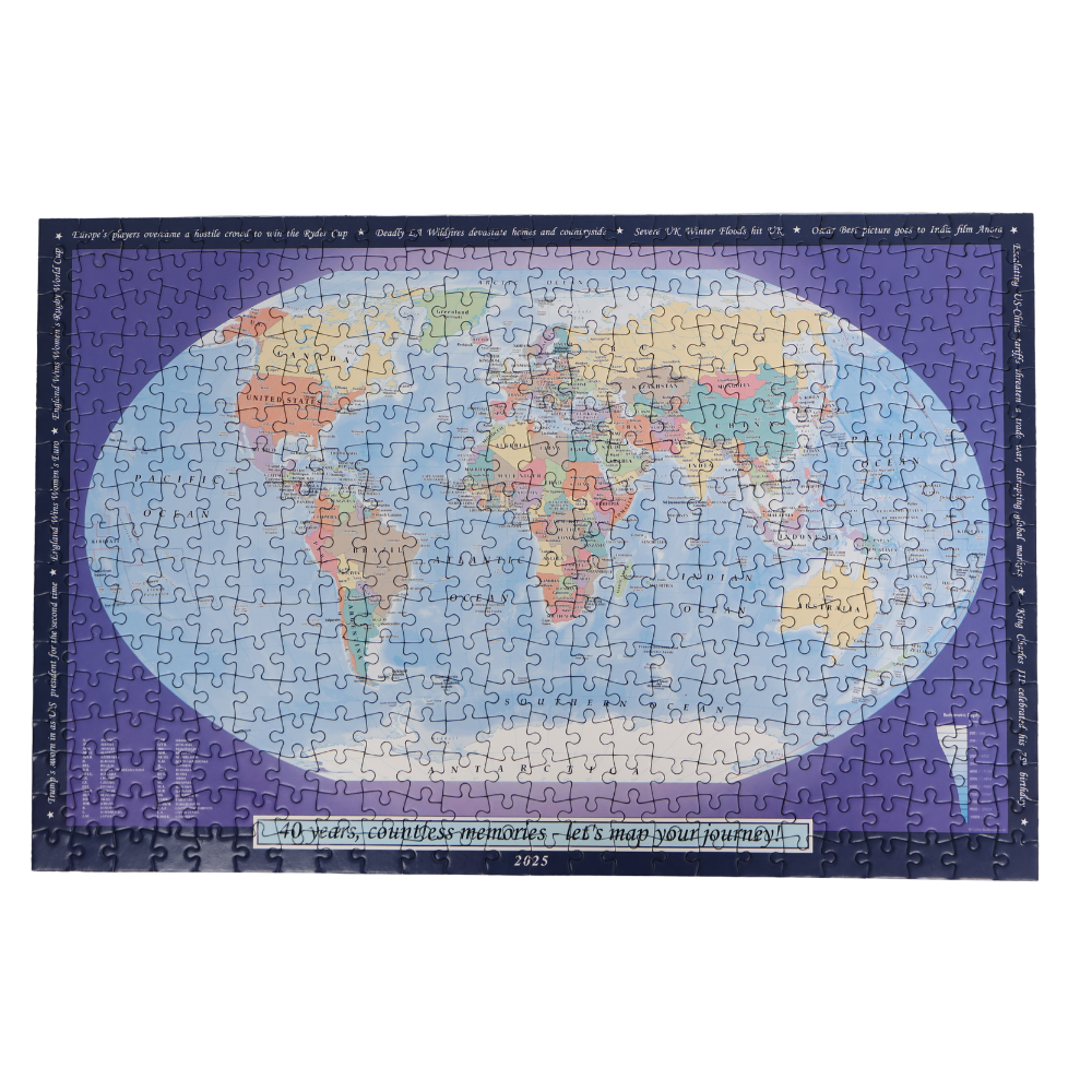 Personalised World Map Jigsaw Puzzle