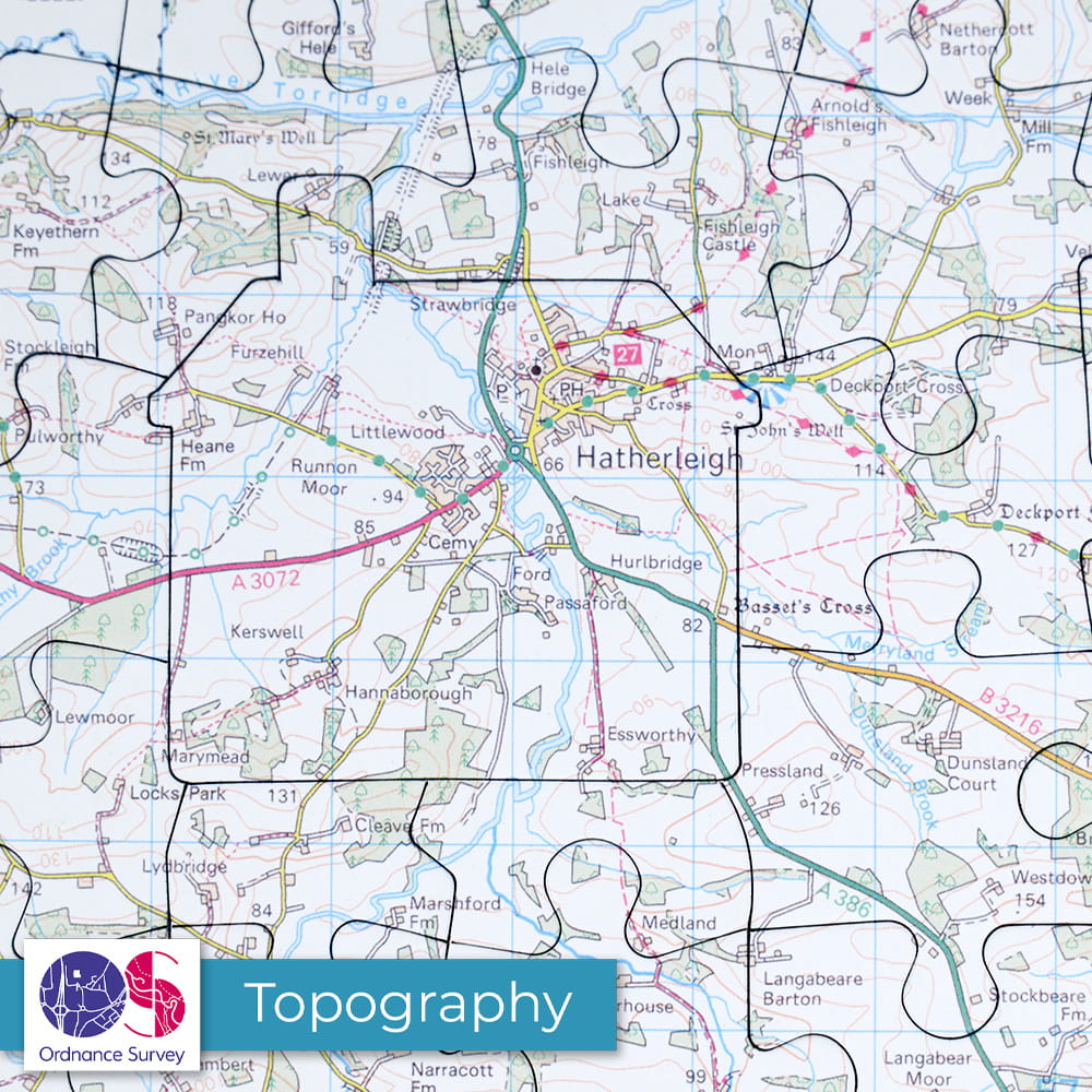 Hometown UK Personalised Map Jigsaw Puzzle