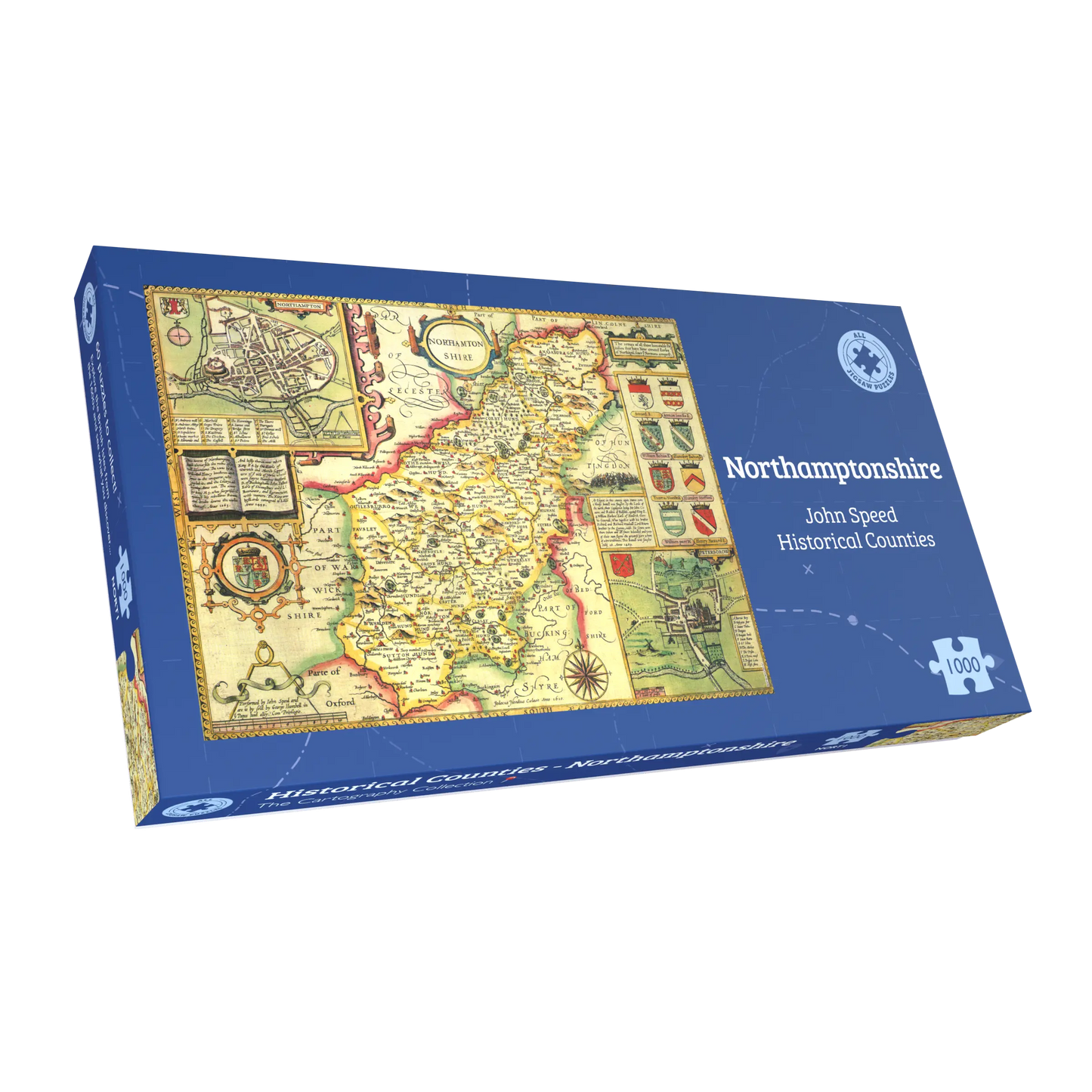 Northamptonshire Historical Map 1000 Piece Jigsaw Puzzle (1610)