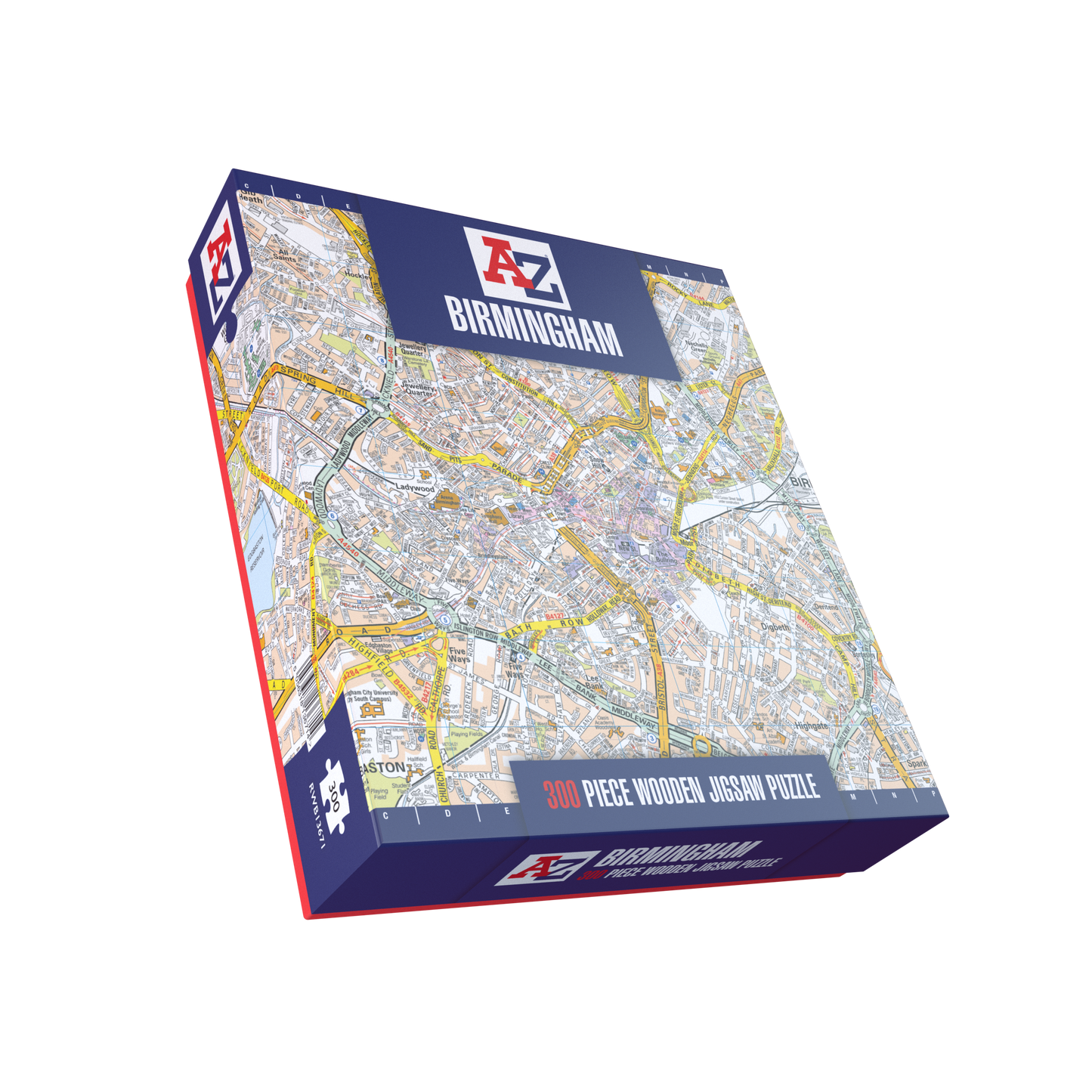 A-Z Map of  Birmingham 1000 or 300 Piece Jigsaw
