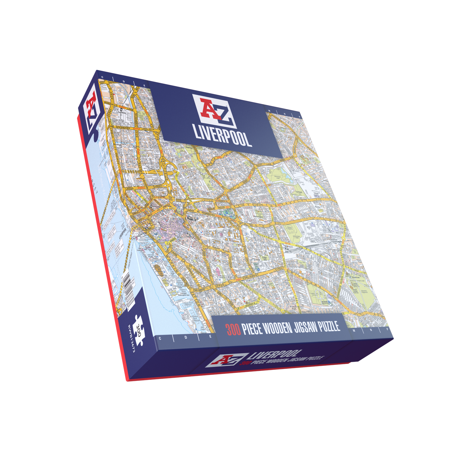A-Z Map of  Liverpool 1000 or 300 Piece Jigsaw