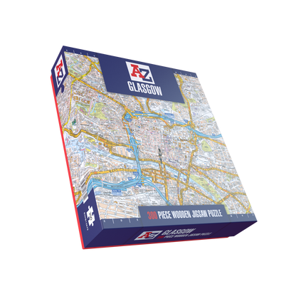 A-Z Map of  Glasgow 1000 Piece Jigsaw