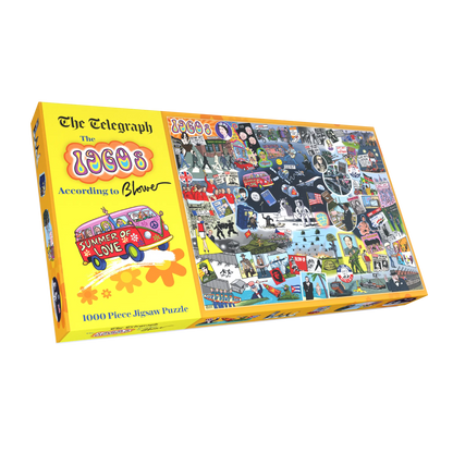 The Telegraph 1960s According to Blower 1000  or 300 Piece Wooden Piece Jigsaw Puzzle