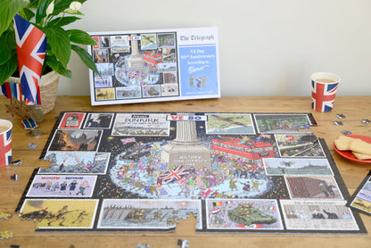 Daily Telegraph VE Day 80th Anniversary According to Blower 1000 or 300 Piece Jigsaw Puzzle