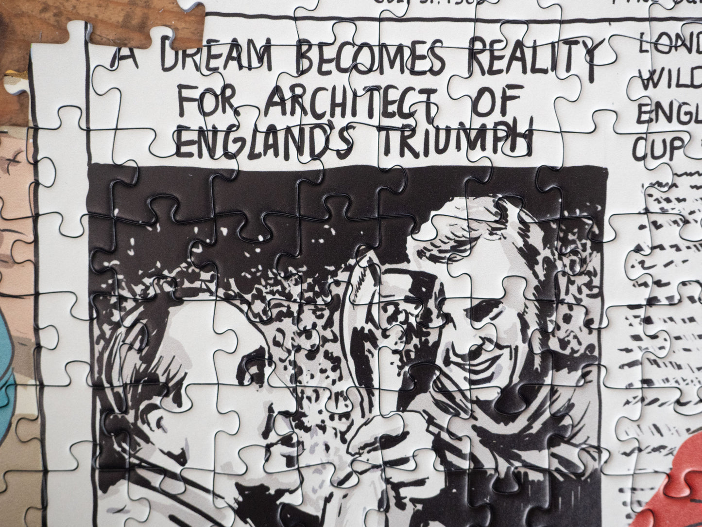Daily Telegraph 1966 England's Road to Victory - According to Blower 1000 Piece Jigsaw Puzzle