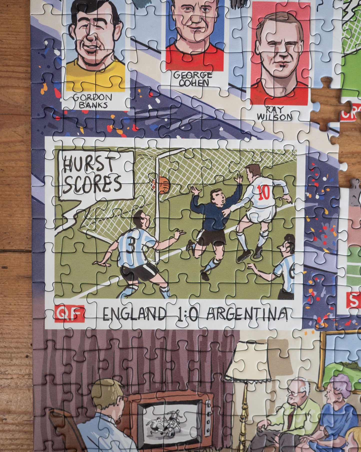Daily Telegraph 1966 England's Road to Victory - According to Blower 1000 Piece Jigsaw Puzzle