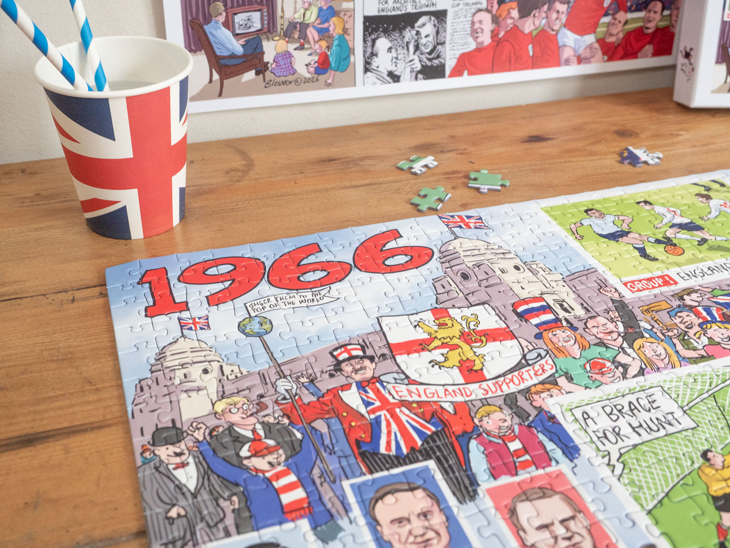 Daily Telegraph 1966 England's Road to Victory - According to Blower 1000 Piece Jigsaw Puzzle