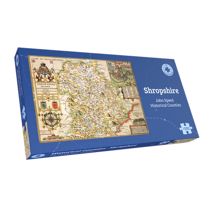 Shropshire Historical Map 1000 Piece Jigsaw Puzzle (1610)